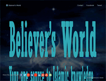 Tablet Screenshot of believersworld.org